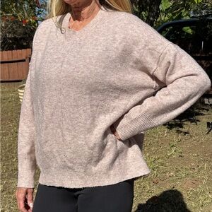 Vince Camuto Soft Pink Crew Neck Sweater